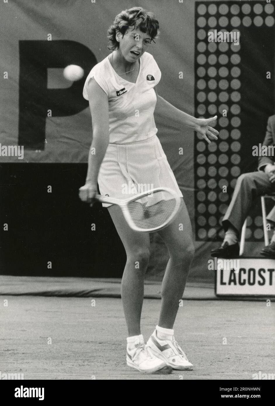 Joueur de tennis britannique JO Durie, Royaume-Uni 1983 Banque D'Images