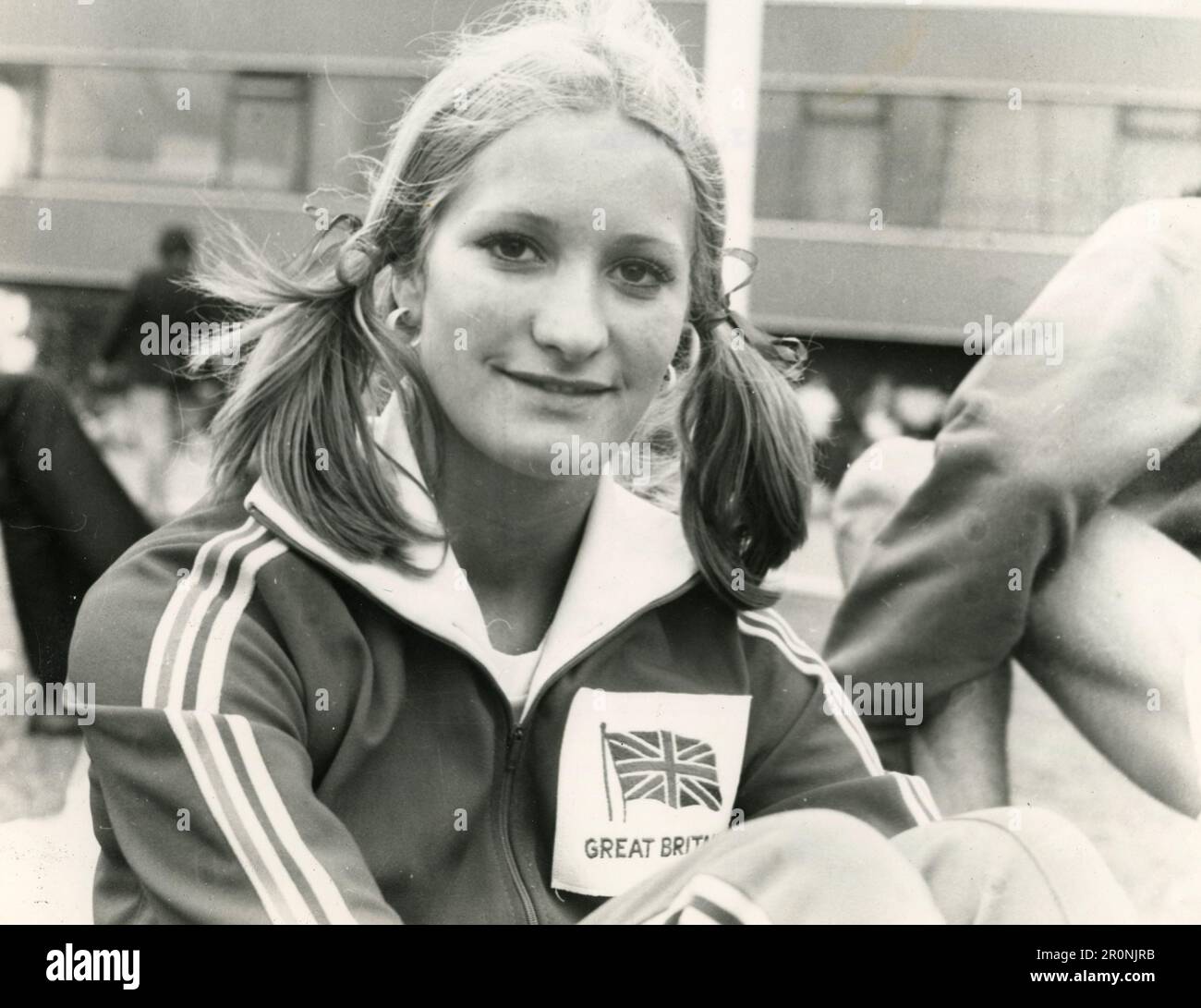 Portrait de l'athlète britannique Donna Murray Hartley, Royaume-Uni 1975 Banque D'Images