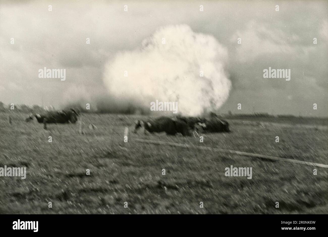 Deuxième Guerre mondiale à Anzio, Italie 1944 Banque D'Images