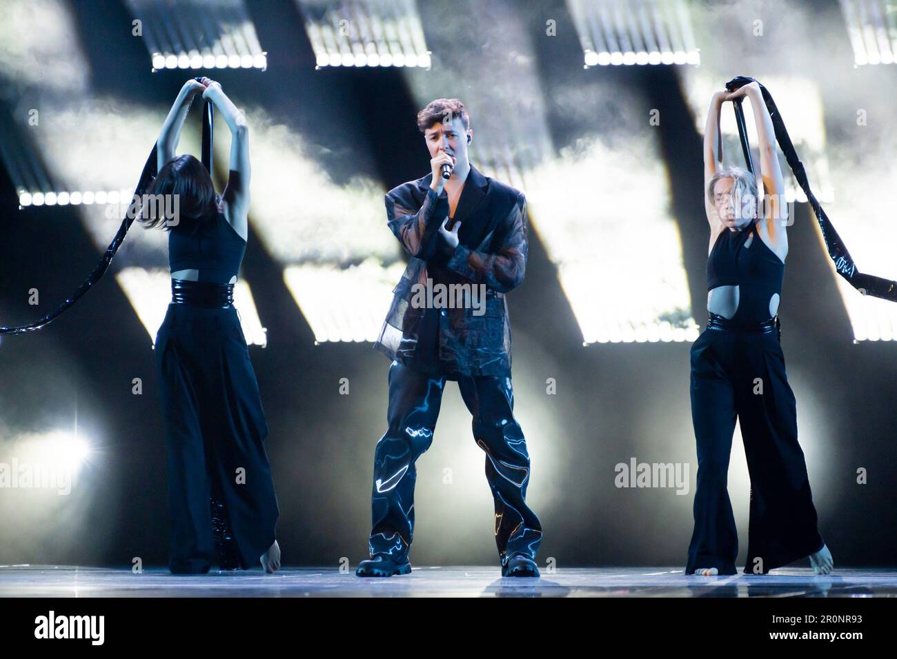 Liverpool, RoyaumeUni. 8 mai 2023. Remo Forrer répète pour la Suisse