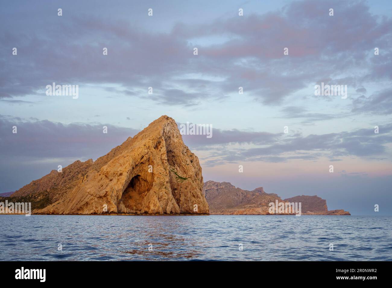 Cala Bóquer, Alta den Vaquer, Tramuntana Coast, Pollensa, Majorque, Îles Baléares, Espagne Banque D'Images