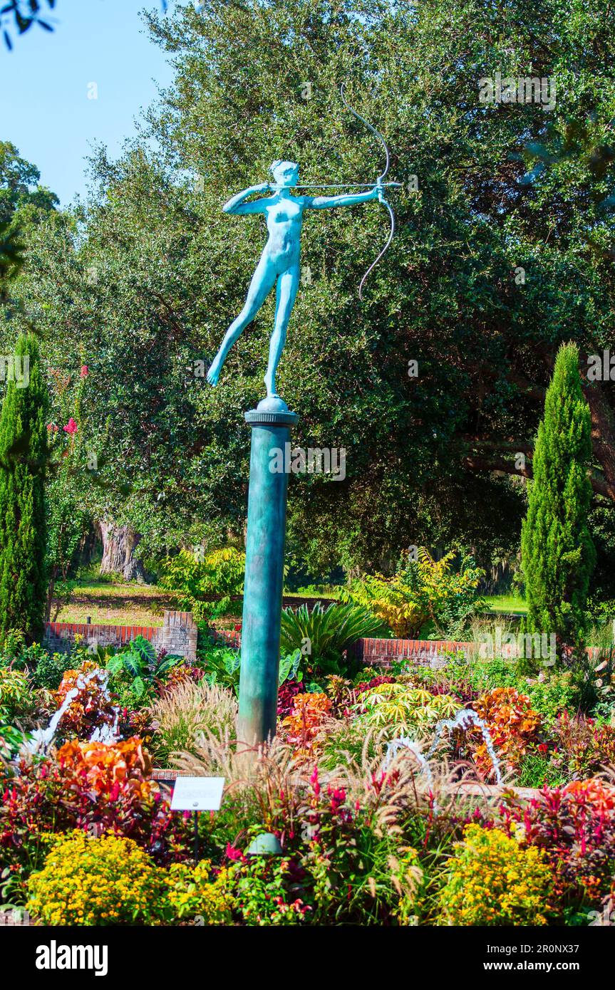 Les jardins exposés présentent une variété de couleurs. Banque D'Images