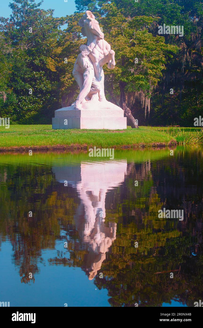 Les jardins exposés présentent une variété de couleurs. Banque D'Images