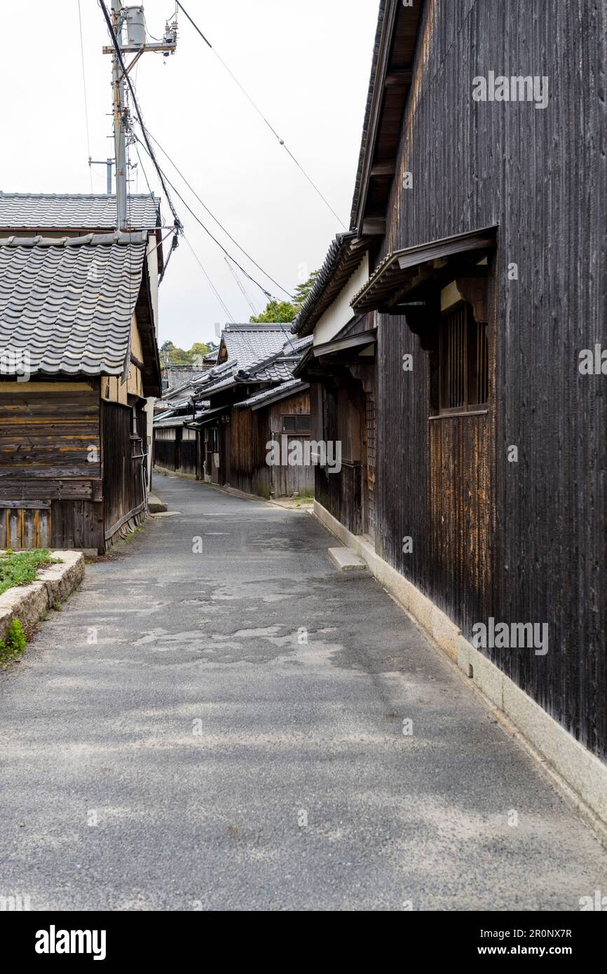 Maisons traditionnelles japonaises (Naoshima/Japon) Banque D'Images