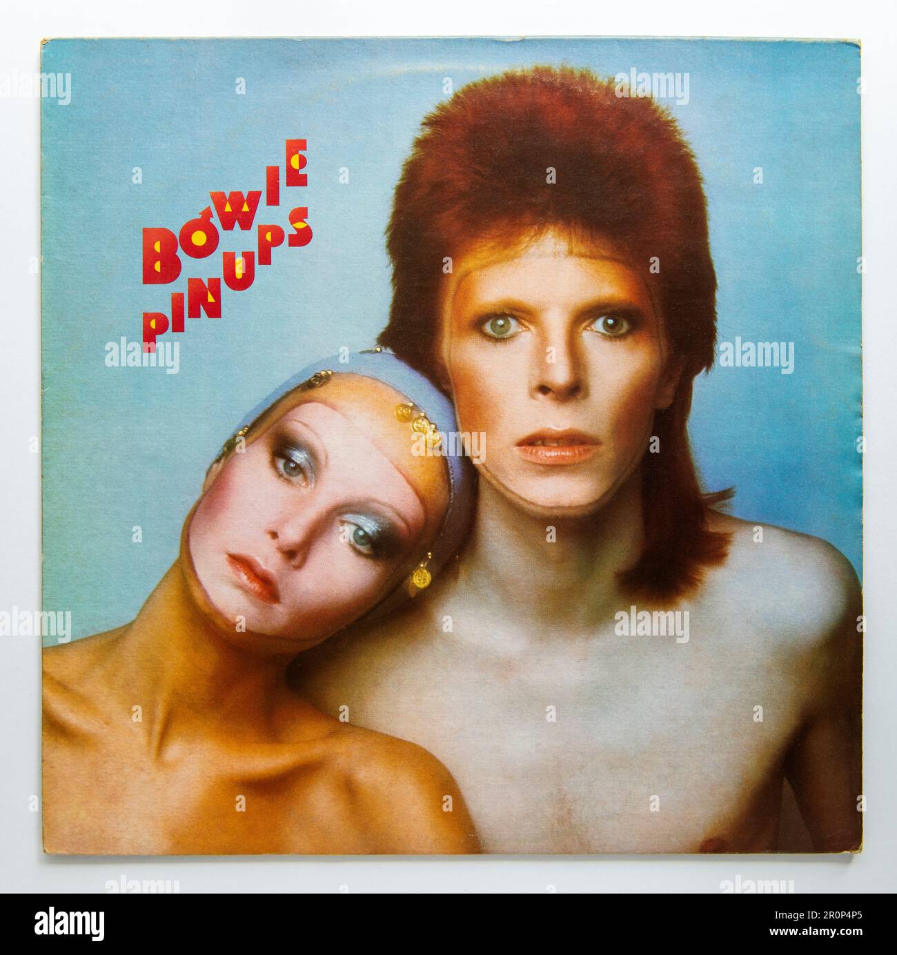LP Cover of PIN UPS, le septième album studio de David Bowie, sorti en 1973 Banque D'Images
