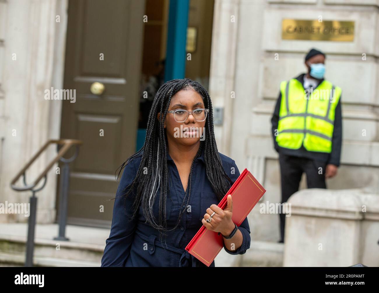 London,uk,09th,May,2023.Kemi Badenoch, secrétaire d'État au Commerce international et président de la Chambre de commerce, ministre des femmes vu quitter le cabinet crédit Richard Lincoln/Alay Live News Banque D'Images