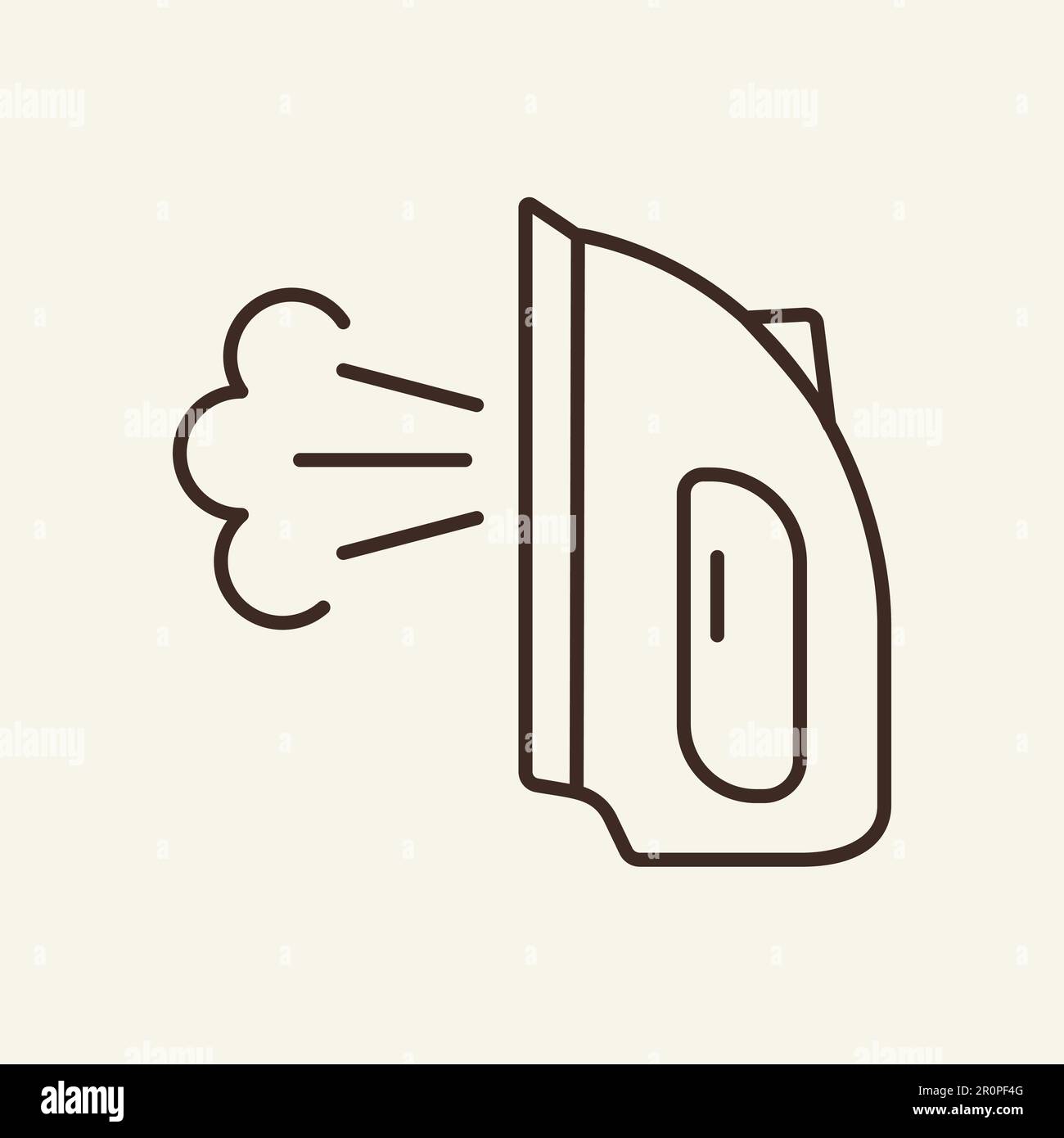 Icône de ligne de vapeur Illustration de Vecteur