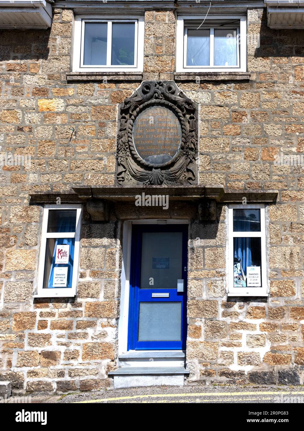 La mission des pêcheurs, le Ship Institute, North Pier, Newlyn, Penzance, Cornwall, Angleterre, Royaume-Uni. Banque D'Images