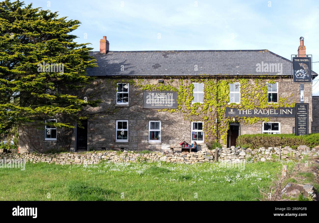 The Radjel Inn - public House - Boscaswell Terrace, Pendeen, Cornwall, Angleterre, Royaume-Uni Banque D'Images