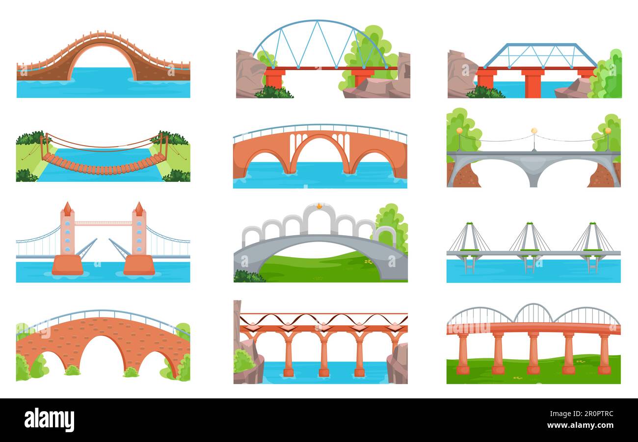 Les ponts de la ville Banque d'images détourées - Alamy