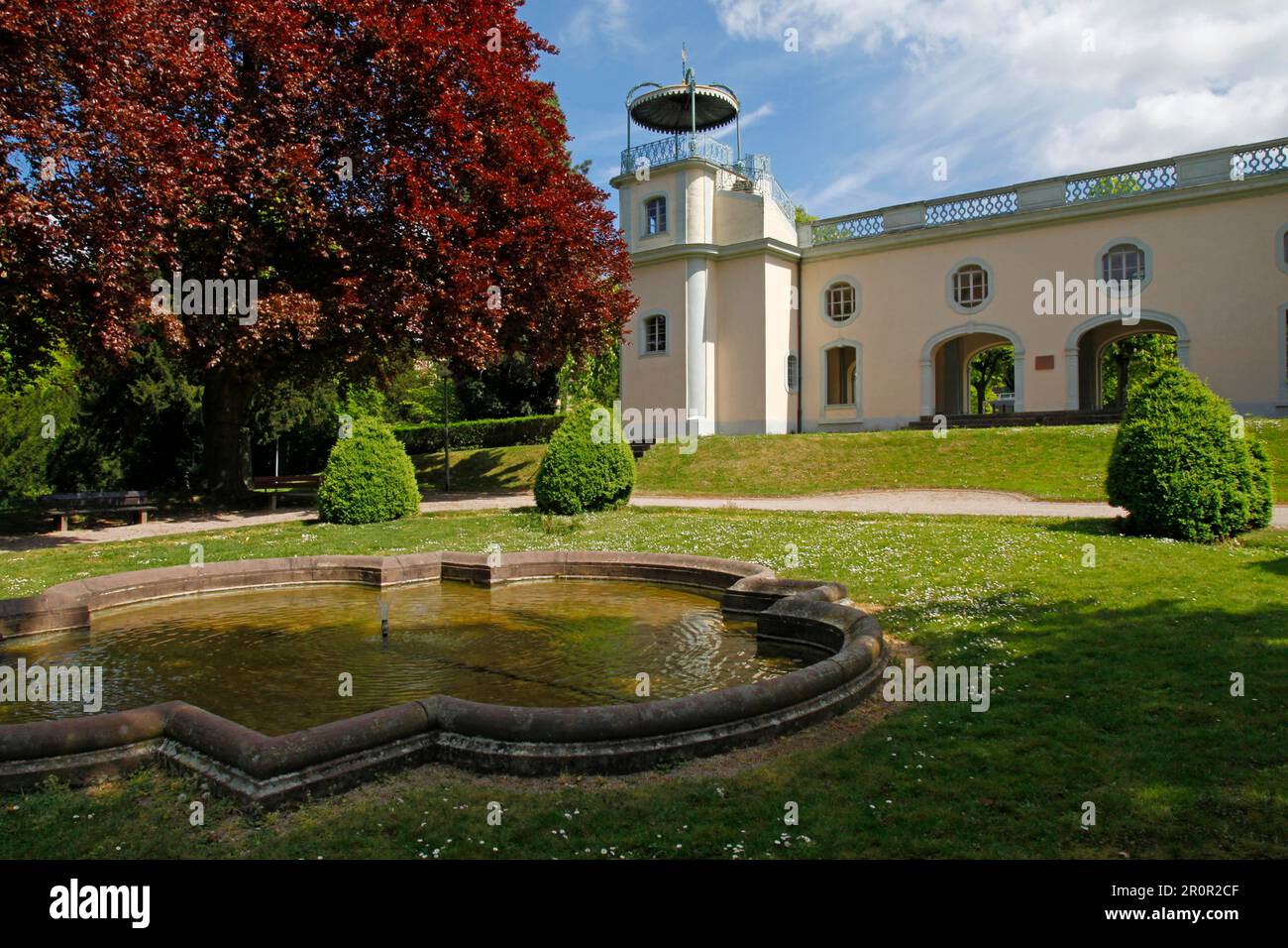 Palais du Belvédère, Bruchsal, Bade-Wurtemberg, Château, Allemagne Banque D'Images