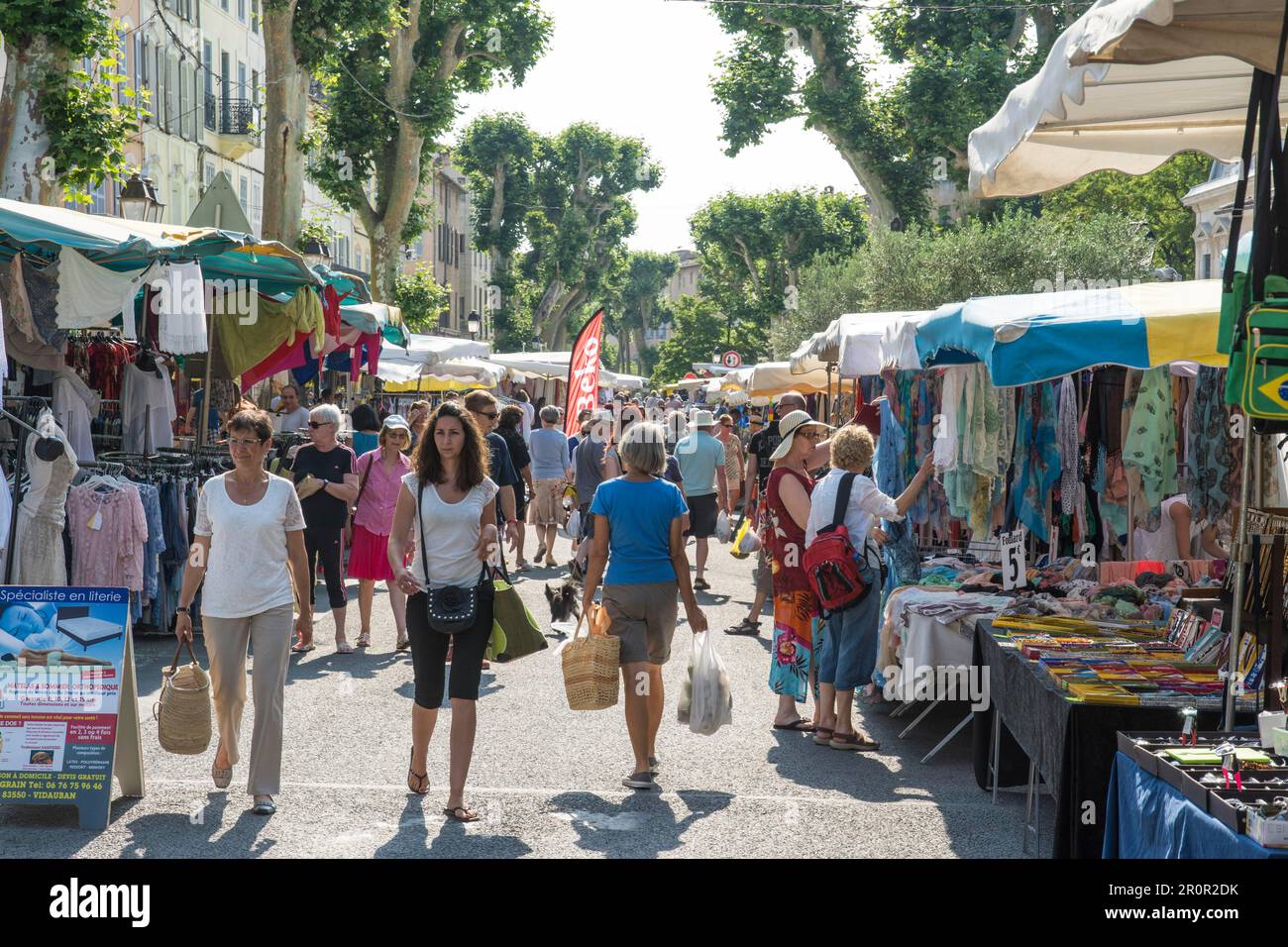 Marché, marchés, Lorgues, Var, Provence, Sud de la France, France Banque D'Images