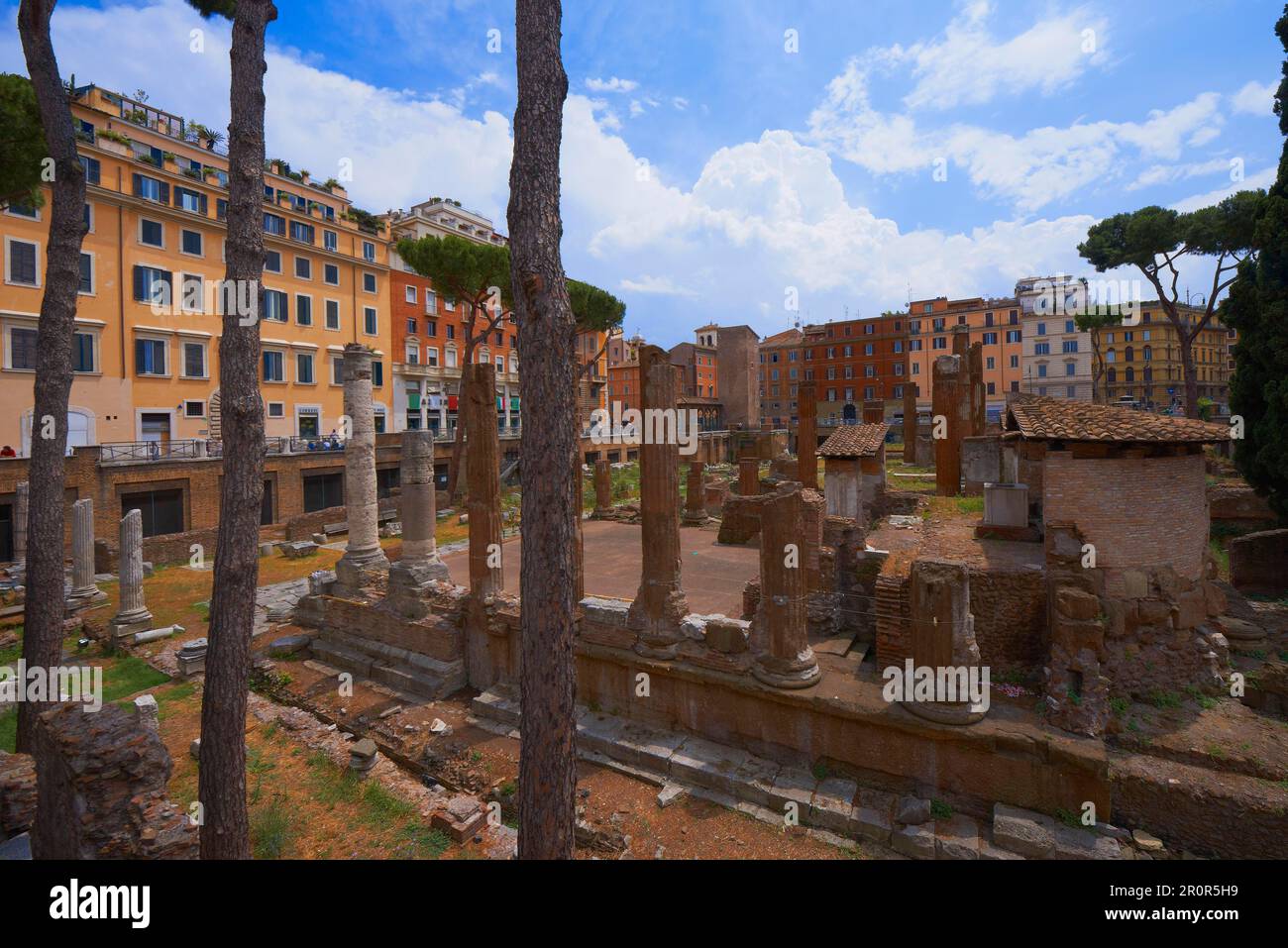 Area Sacra, Largo di Torre Argentina, Pigna, Rome, Latium, Italie Banque D'Images