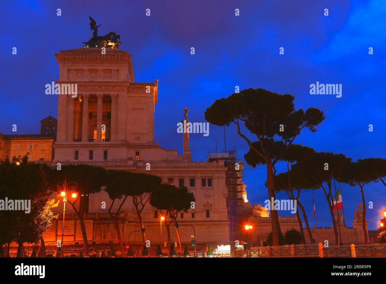 Monument national de Victor Emmanuel II, monument Vittorio Emanuele II, Altare della Patria, place de Venise, Piazza Venezia, Rome, UNESCO monde Banque D'Images