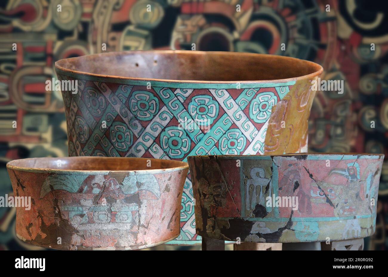 Mural of the aztec city of tenochtitlan Banque de photographies et d ...