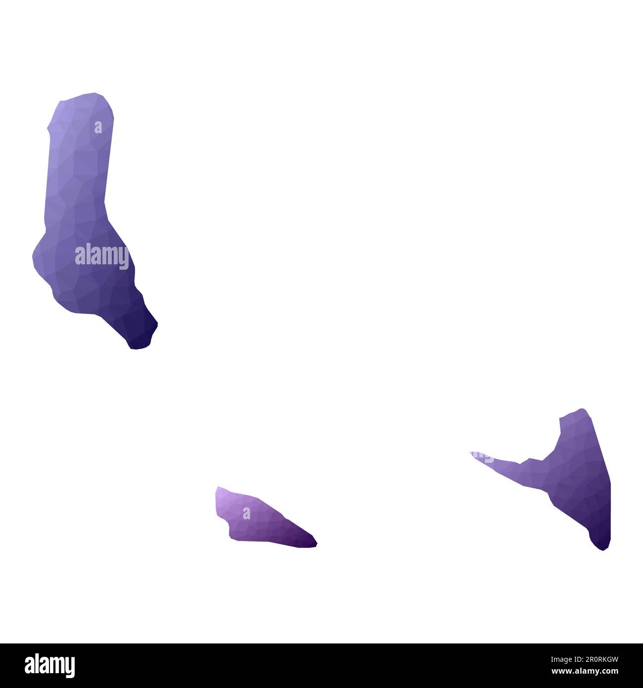 Carte des Comores. Contour géométrique de pays. Illustration de vecteur violet supplémentaire. Illustration de Vecteur