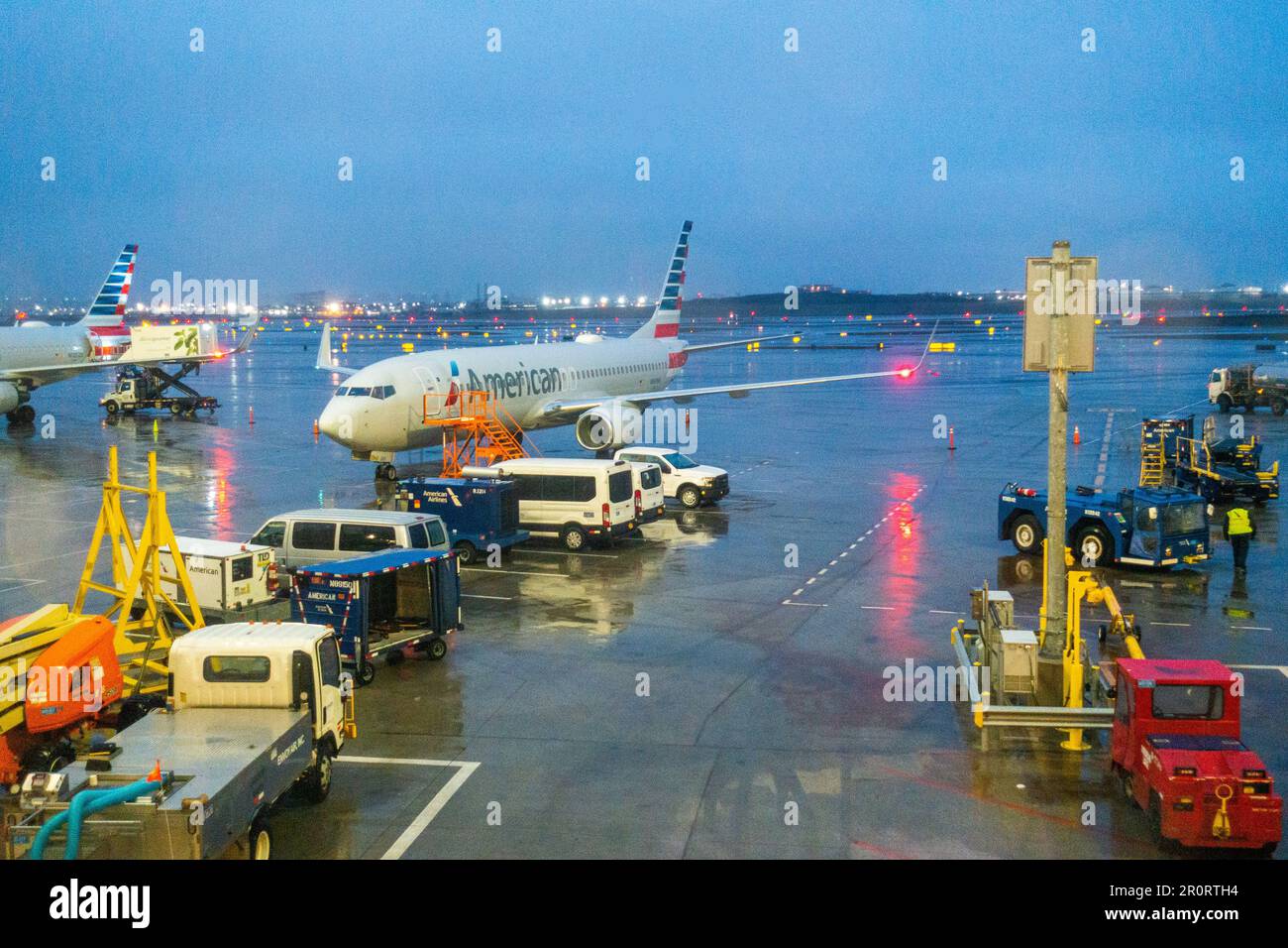 Nouveau terminal B à l'aéroport de Laguardia dans Queens New York Banque D'Images