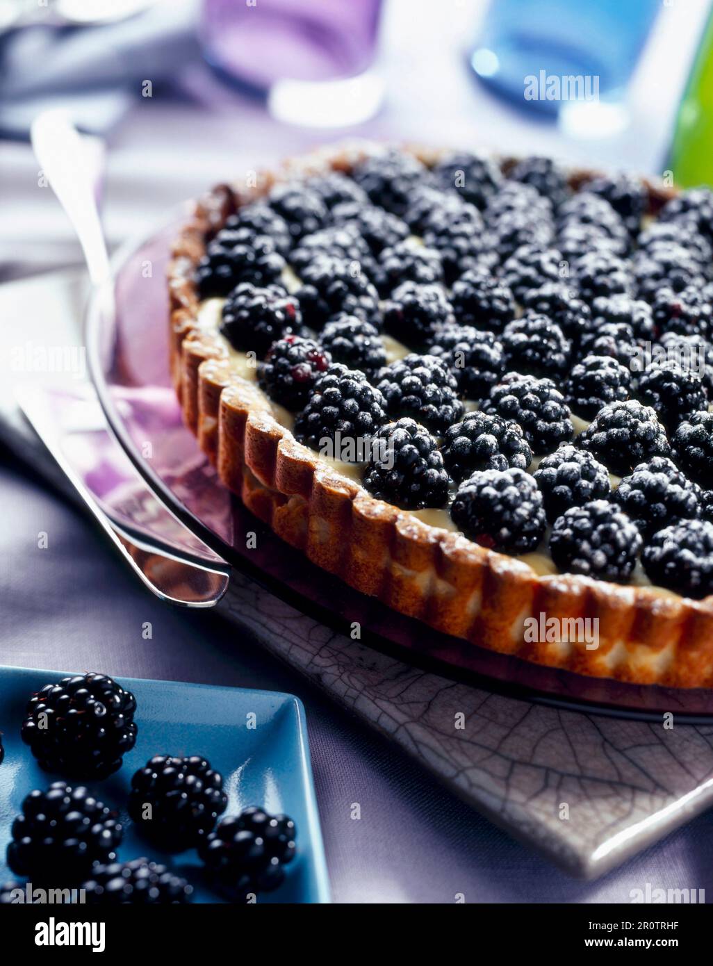 Tarte de Blackberry Banque D'Images