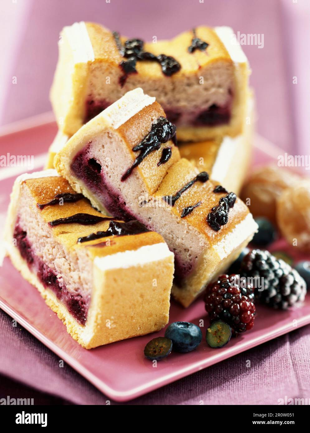 Gâteau aux fruits d'été Banque D'Images