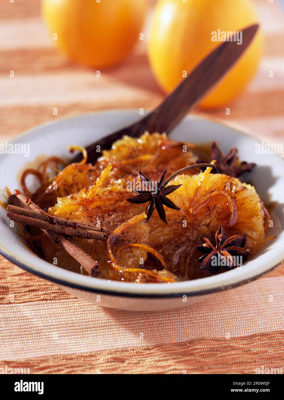 Soupe épicée à l'orange Banque D'Images