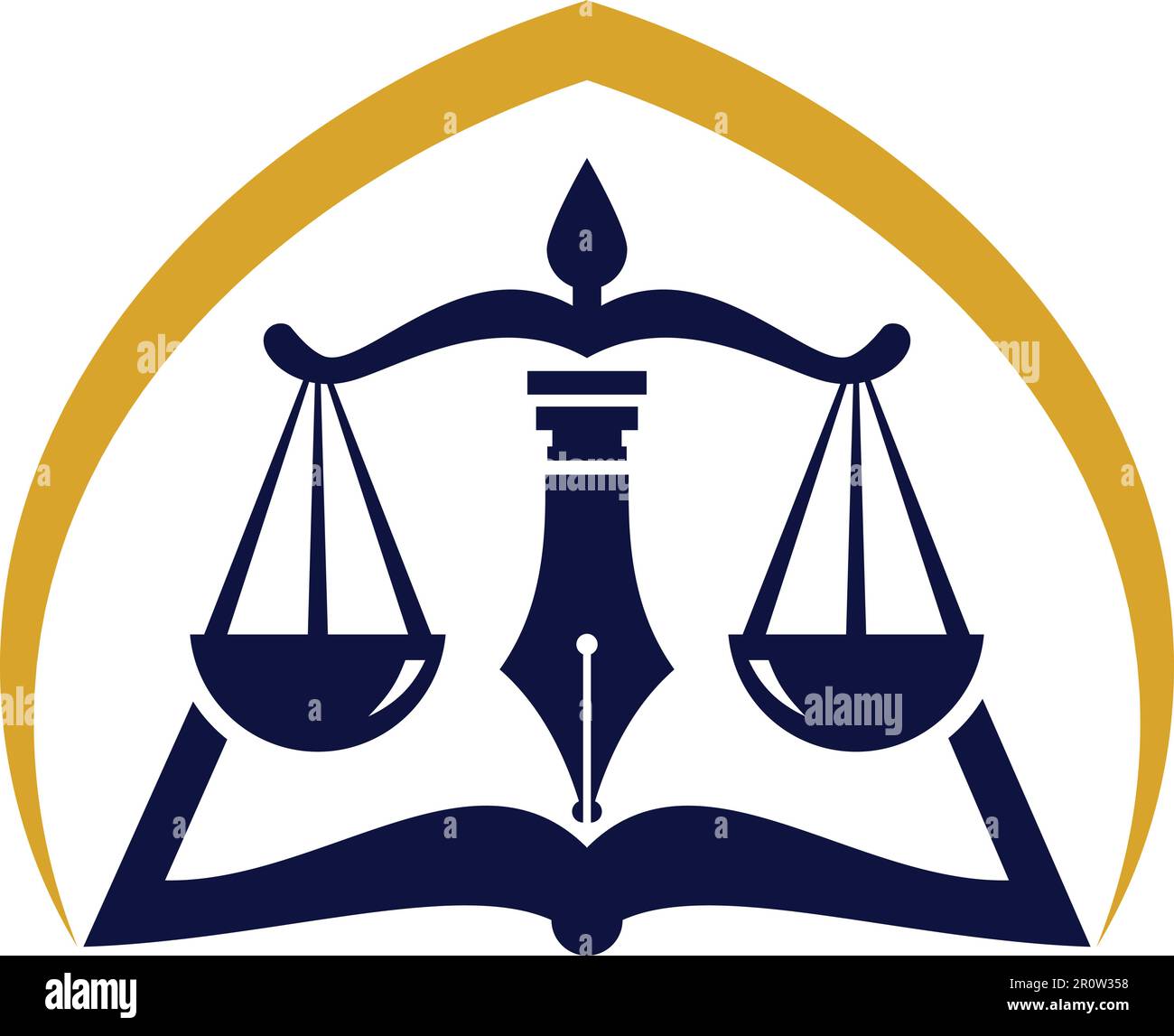 un magnifique et moderne logo avocat Illustration de Vecteur