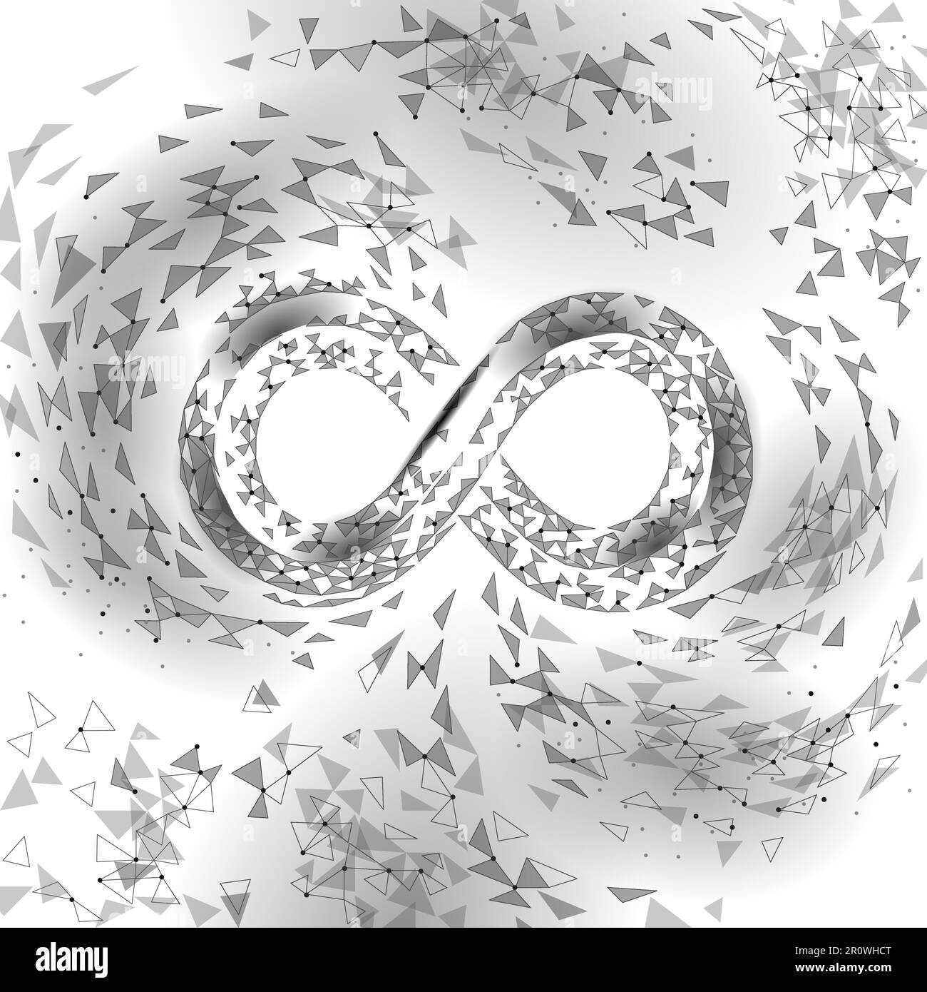 Symbole infini des opérations de développement de logiciels DevOps. Qualité du cycle de vie du système d'administration du programmateur. Codage du moniteur de libération des tests de bâtiment Illustration de Vecteur