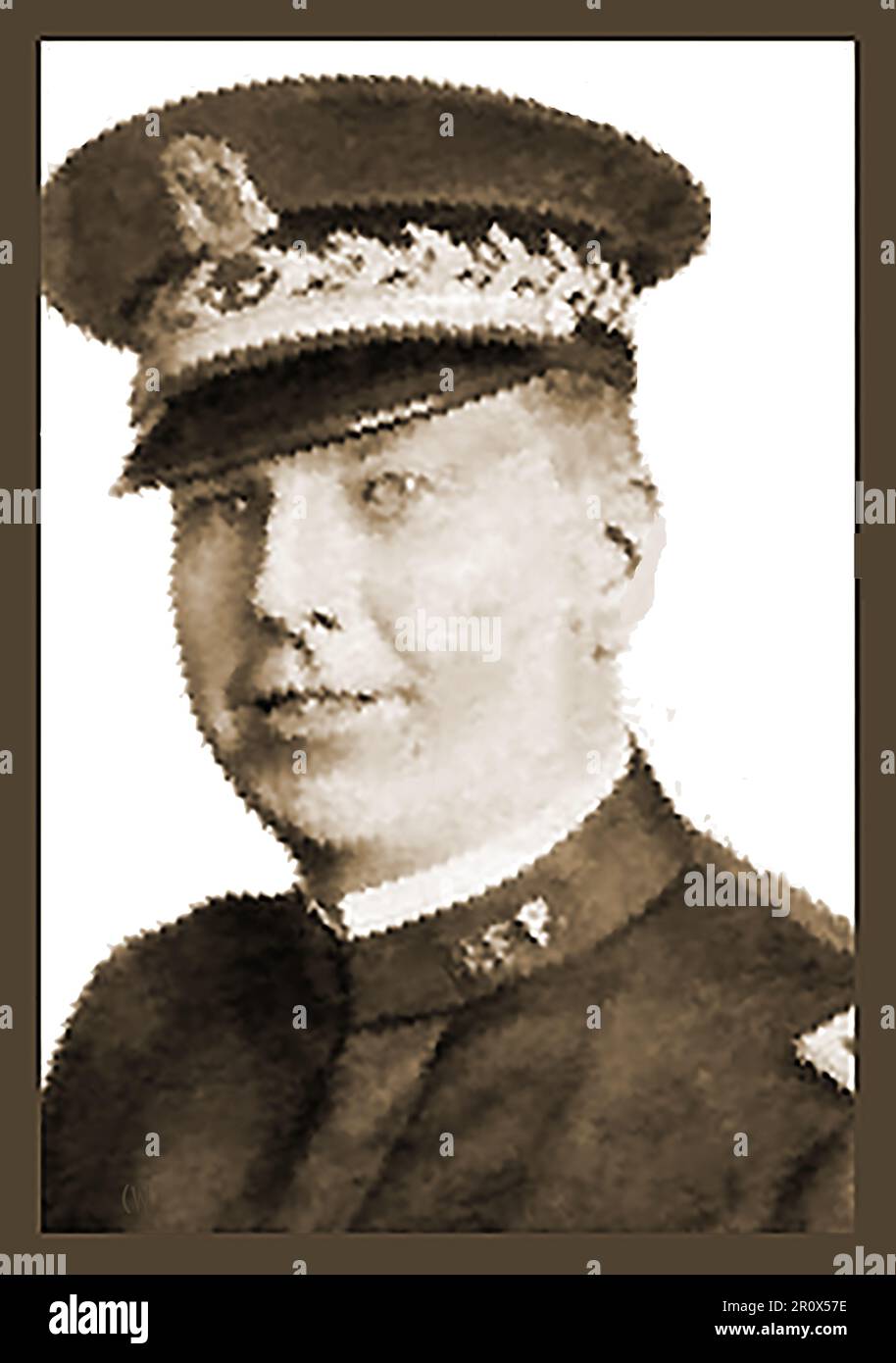 Années 1920 - Une image de presse du capitaine William J Quinn ( 1883 – 1963) Chef de la police de San Francisco de 1 janvier 1929 jusqu'à 15 février 1940. Banque D'Images