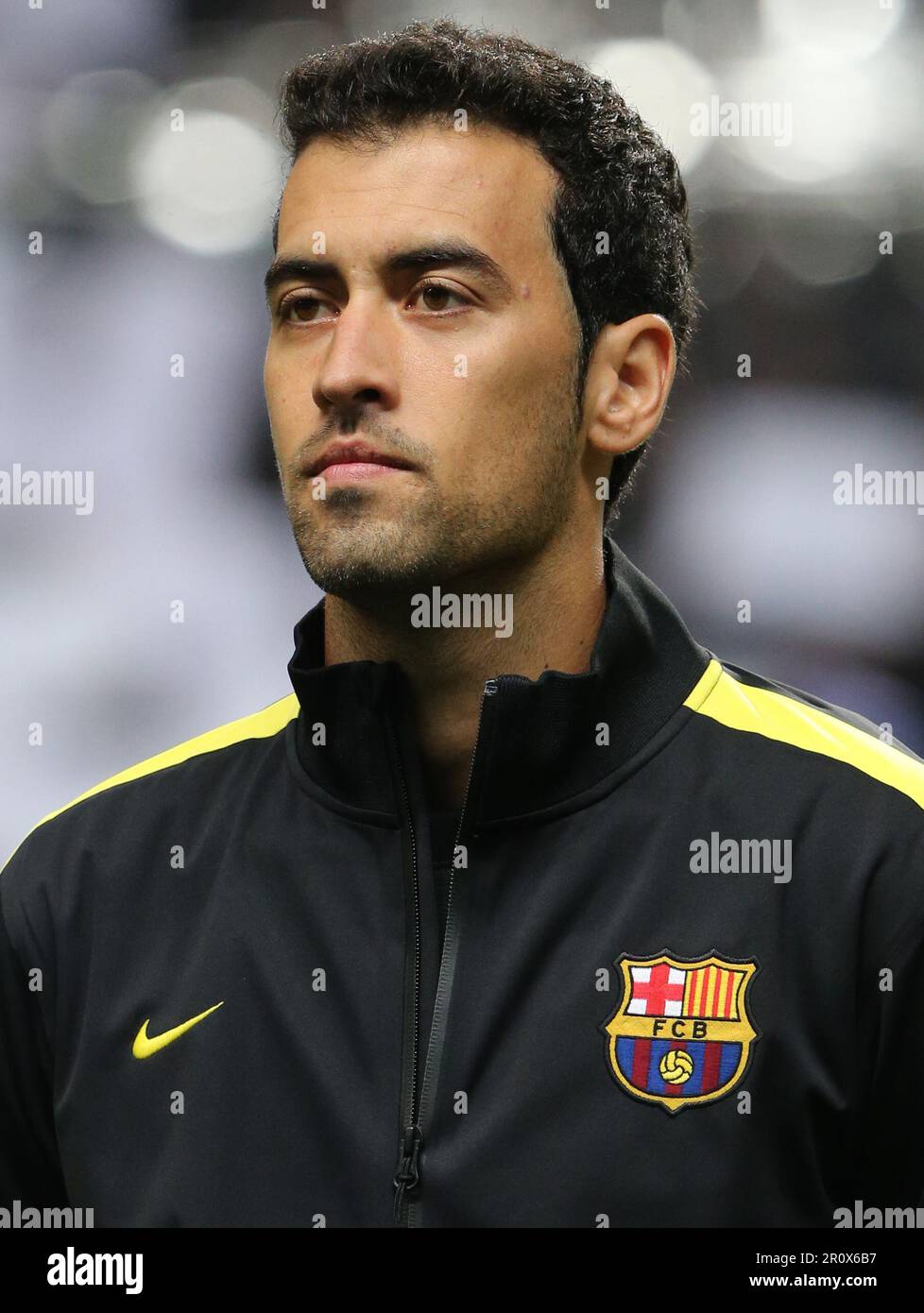 Photo du dossier datée du 01-10-2013 de Sergio Busquets, qui quittera Barcelone cet été, mettant fin à une association de 18 ans avec le club. Date de publication : mercredi 10 mai 2023. Banque D'Images