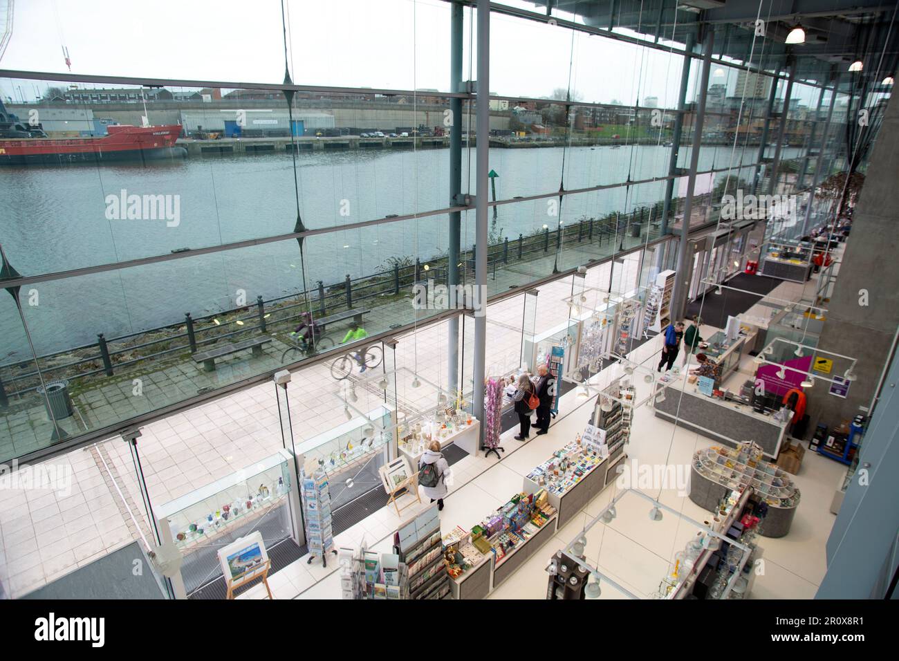 Le Centre national du verre de Sunderland. Banque D'Images