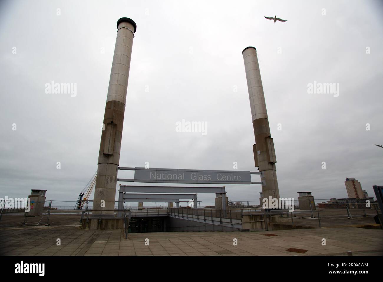 Le Centre national du verre de Sunderland qui fait face à la fermeture. Banque D'Images