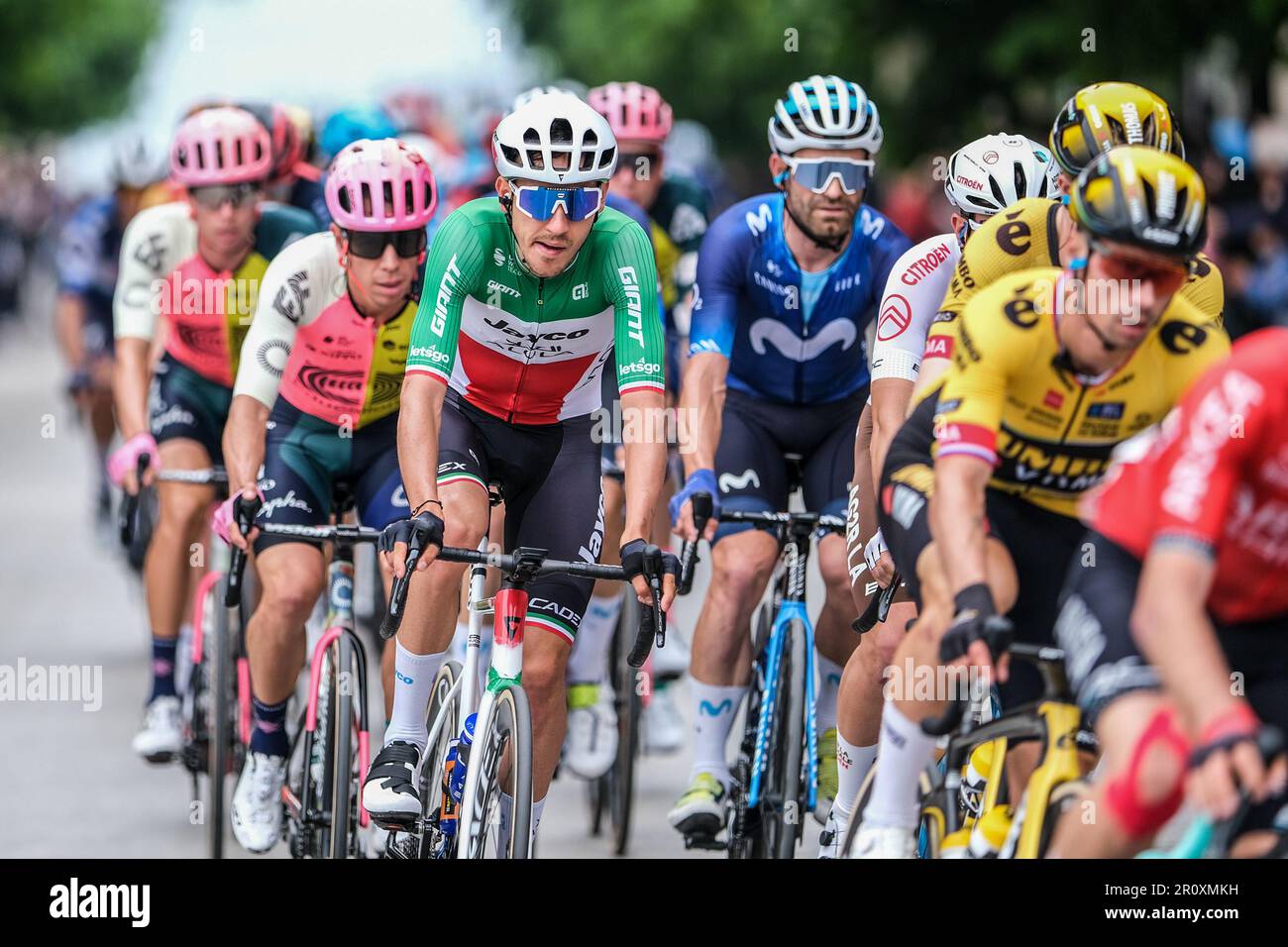 Termoli, Italie. 08th mai 2023. Filippo Zana d'Italie et Team Jayco Alula lors de la troisième phase du 106th Giro d'Italia 2023 - transit à Termoli. Crédit : SOPA Images Limited/Alamy Live News Banque D'Images