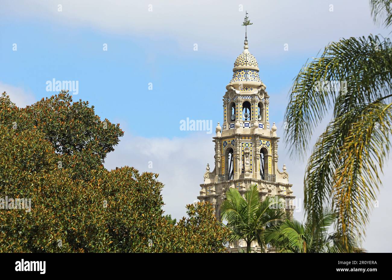 California Tower à Balboa Park - San Diego, Californie Banque D'Images