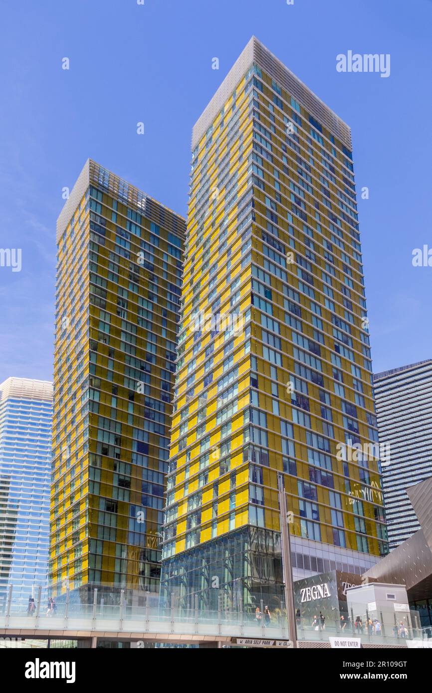 Veer Towers architecture unique à Las Vegas. Banque D'Images