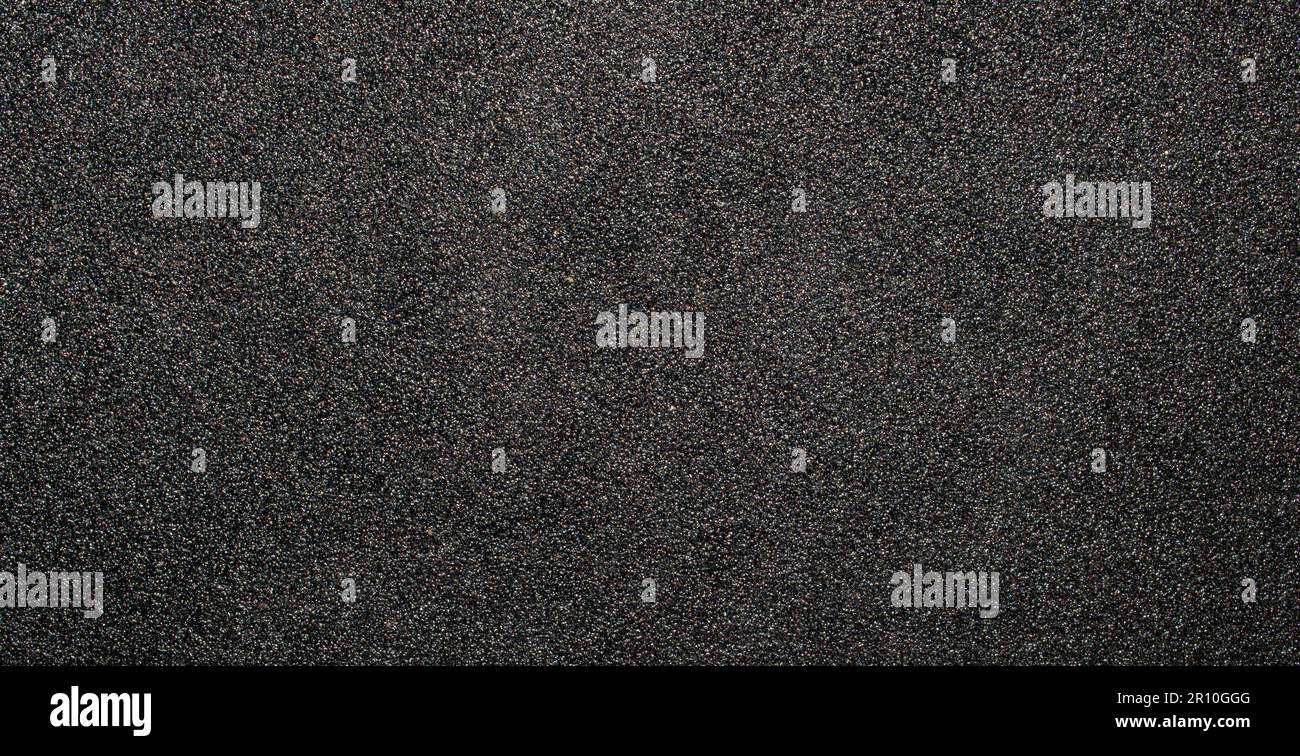 Superbe photo de papier de verre noir avec texture et arrière-plan. Banque D'Images