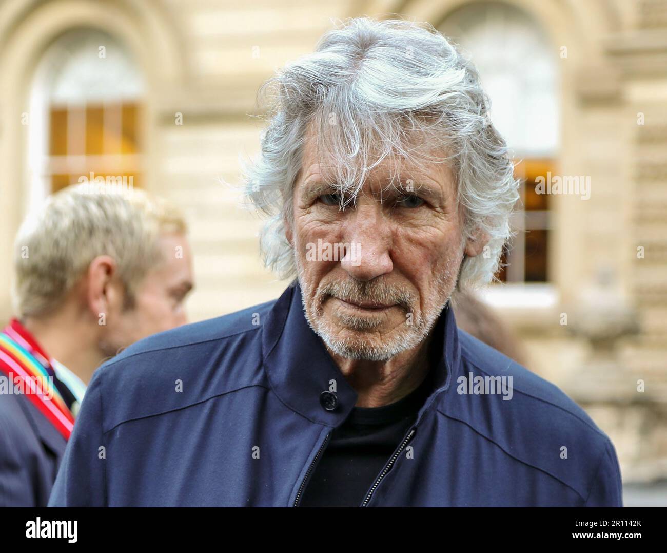 Roger Waters, un musicien anglais qui a co-fondé le groupe de rock progressif à succès Pink Floyd, est vu dans cette photographie de 2017. Banque D'Images