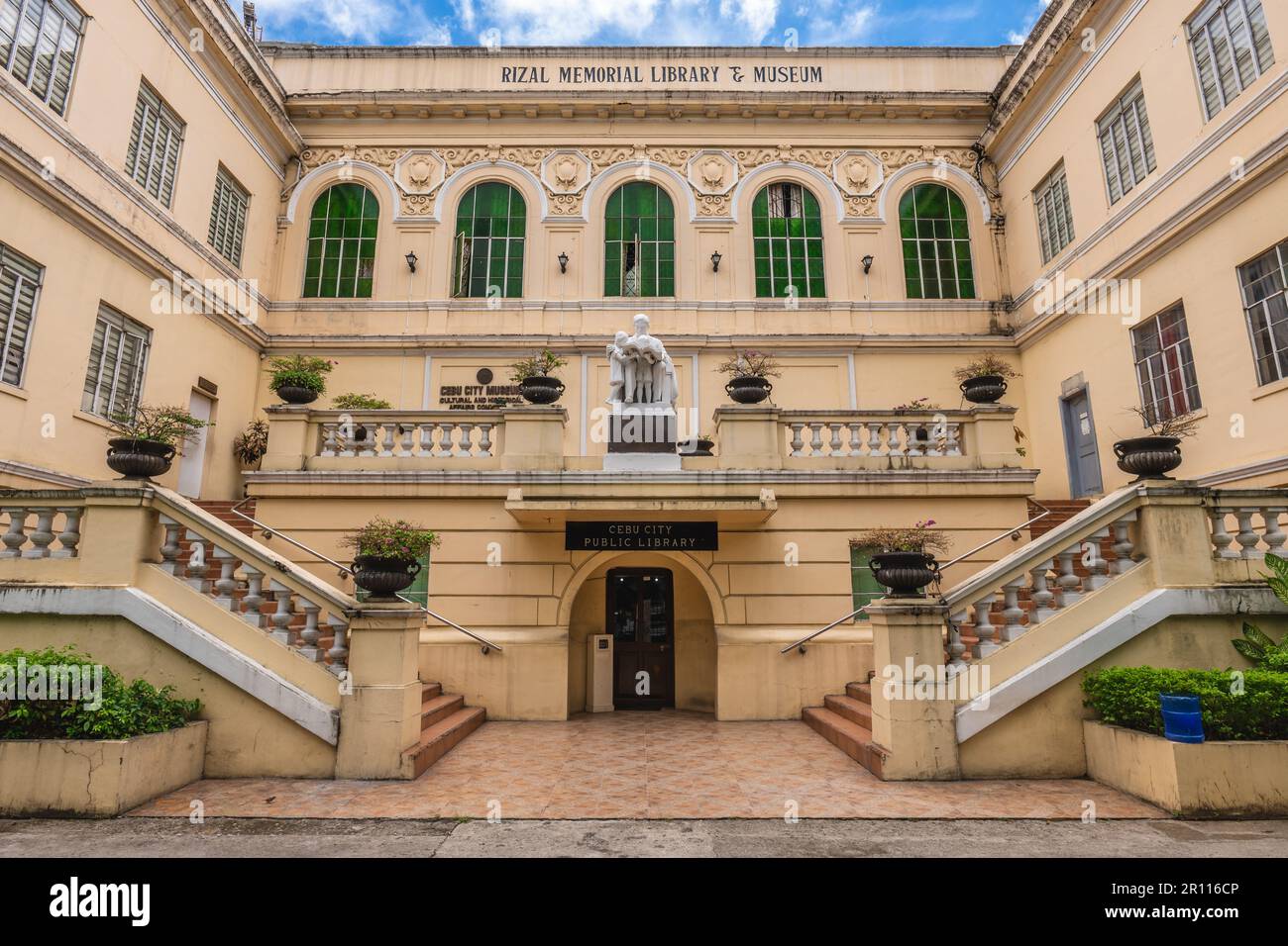 Bibliothèque publique de la ville de cebu, appelée Bibliothèque et musée du souvenir de Rizal, à cebu, philippines Banque D'Images