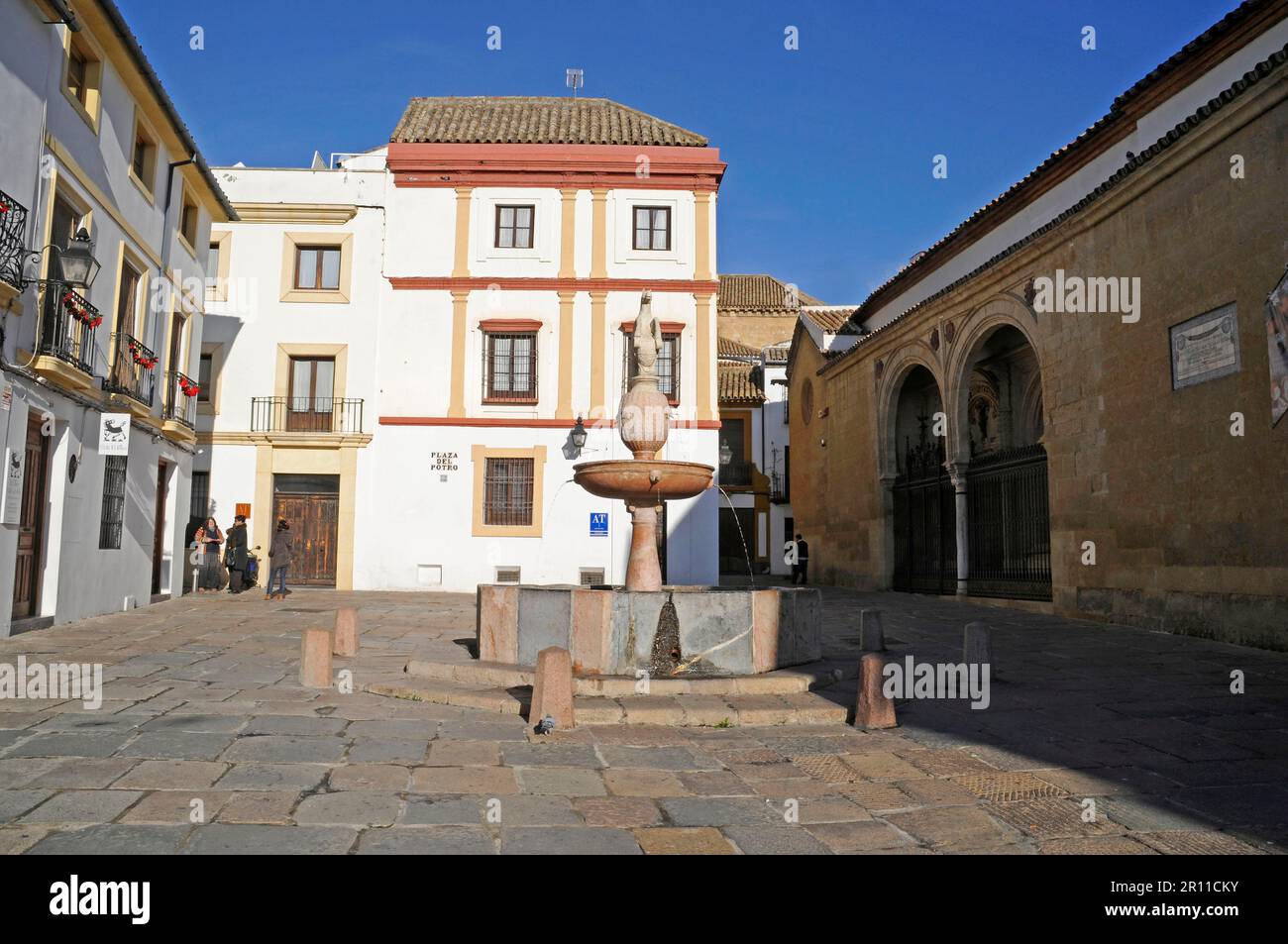 Fontaine, Plaza del Potro, place, Musée des Beaux-Arts, Cordoue, province de Cordoue, Andalousie, Espagne Banque D'Images