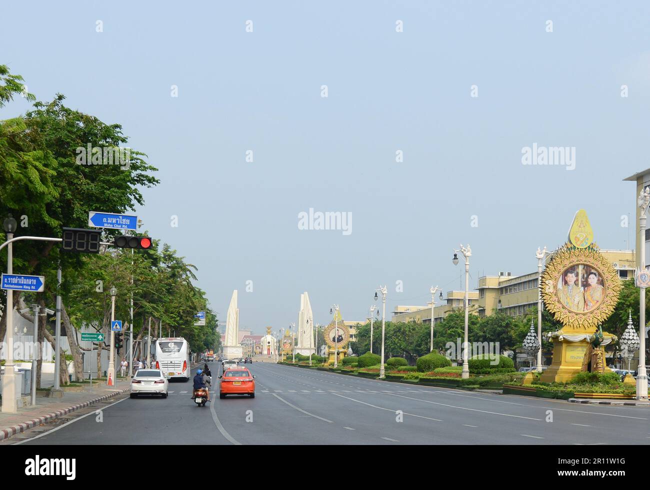 Le Monument de la démocratie à Bangkok, Thaïlande. Banque D'Images
