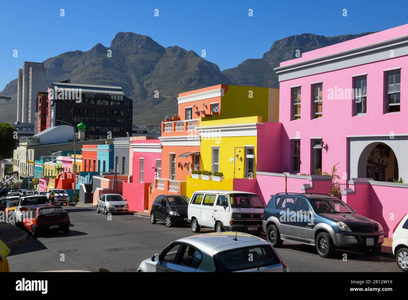 Le Cap, Afrique du Sud - 3 février 2023 : les maisons colorées de Bo Kaap sur le Cap, en Afrique du Sud Banque D'Images