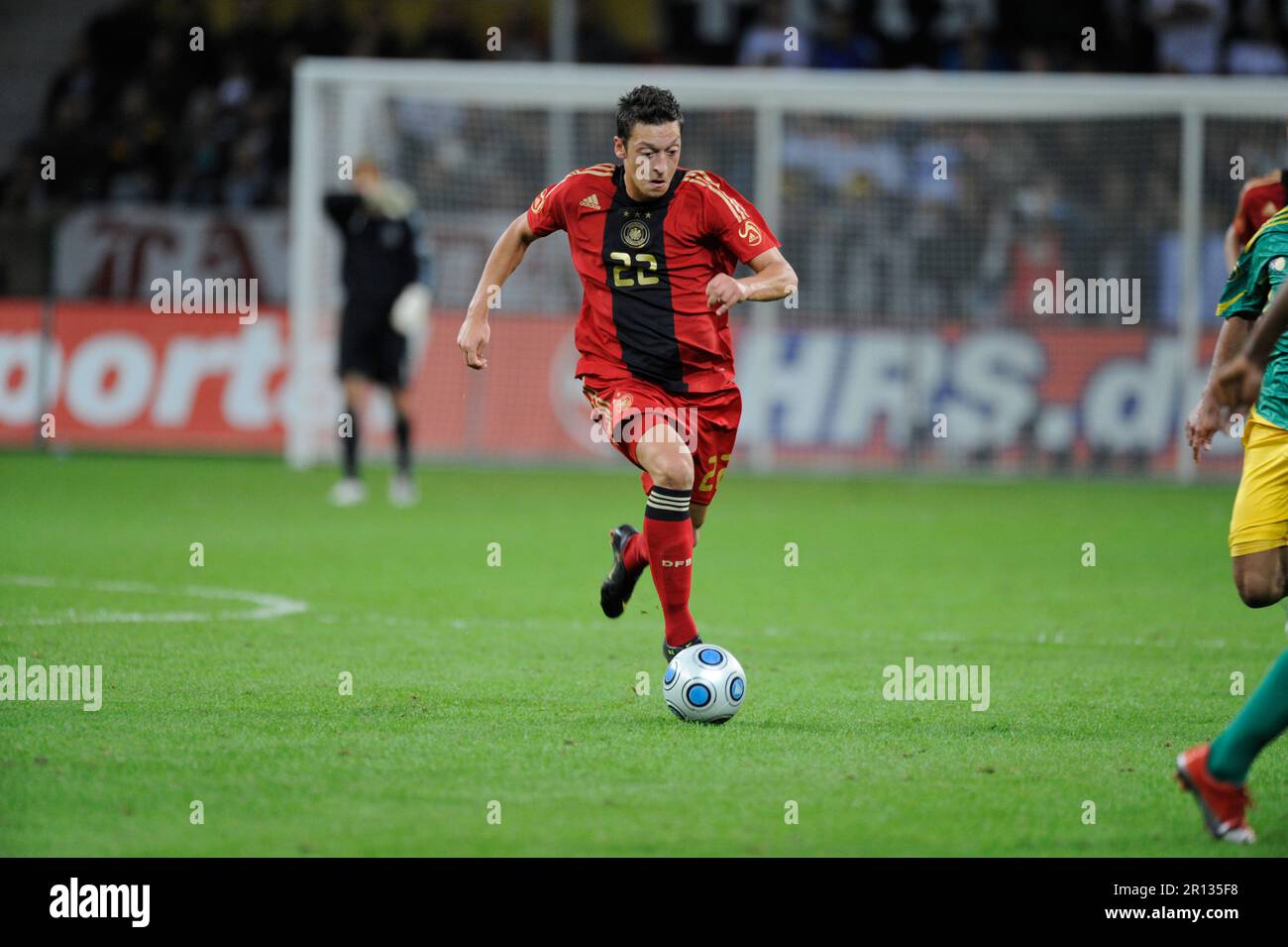 Mesut Özil Aktion Fußball Länderspiel, Deutschland - Südafrika 2:0, 5,9.2009. Banque D'Images