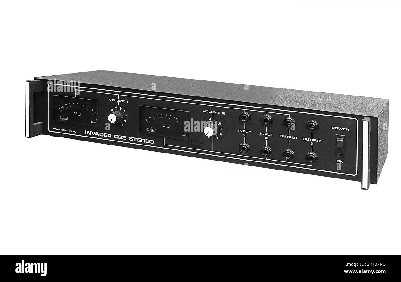 Invader,CS2,stéréo,amplificateur,Merlin Electrical,UK,env. 1980.Archive,photo par BaxWalker Banque D'Images