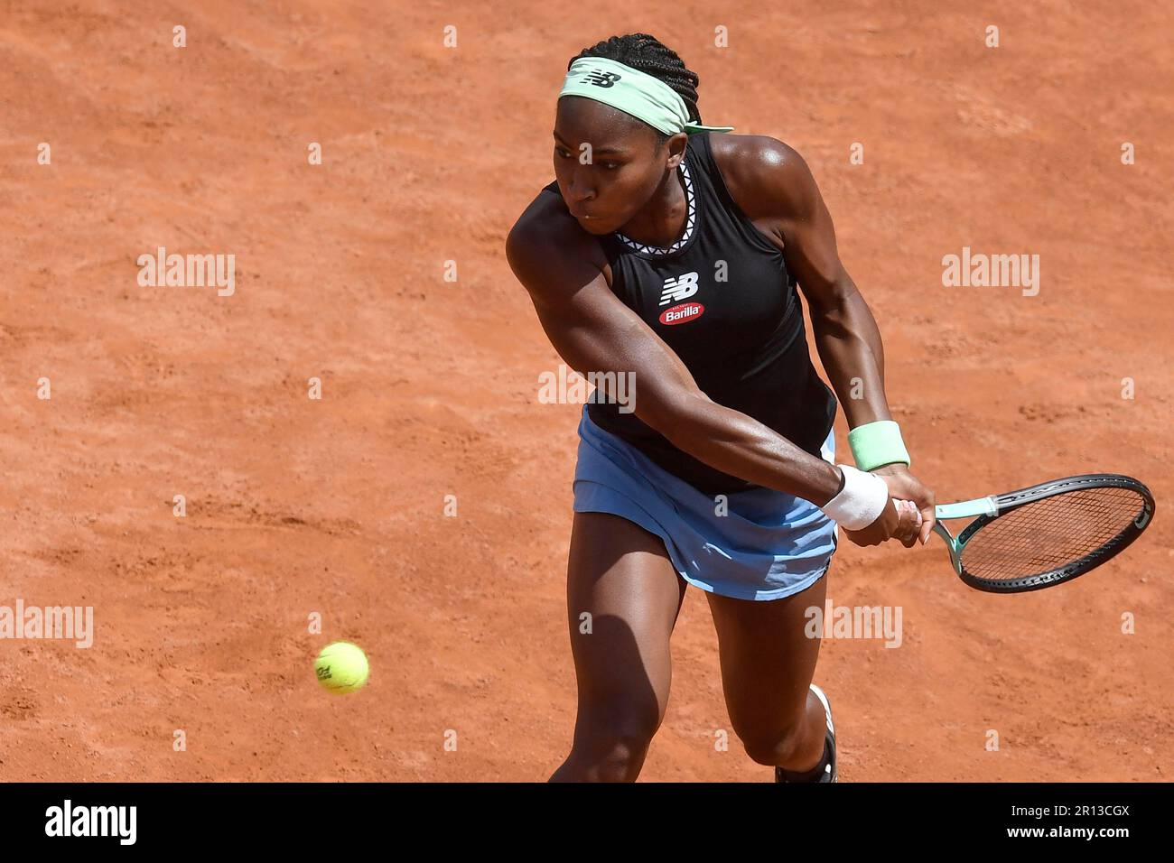 Rome, Italie. 11th mai 2023. Coco Gauff des Etats-Unis d'Amérique pendant son match contre Yulia Putintseva du Kazakhstan au tournoi de tennis Internazionali BNL d'Italia à Foro Italico à Rome, Italie sur 11 mai 2023. Credit: Insidefoto di andrea staccioli/Alamy Live News Banque D'Images