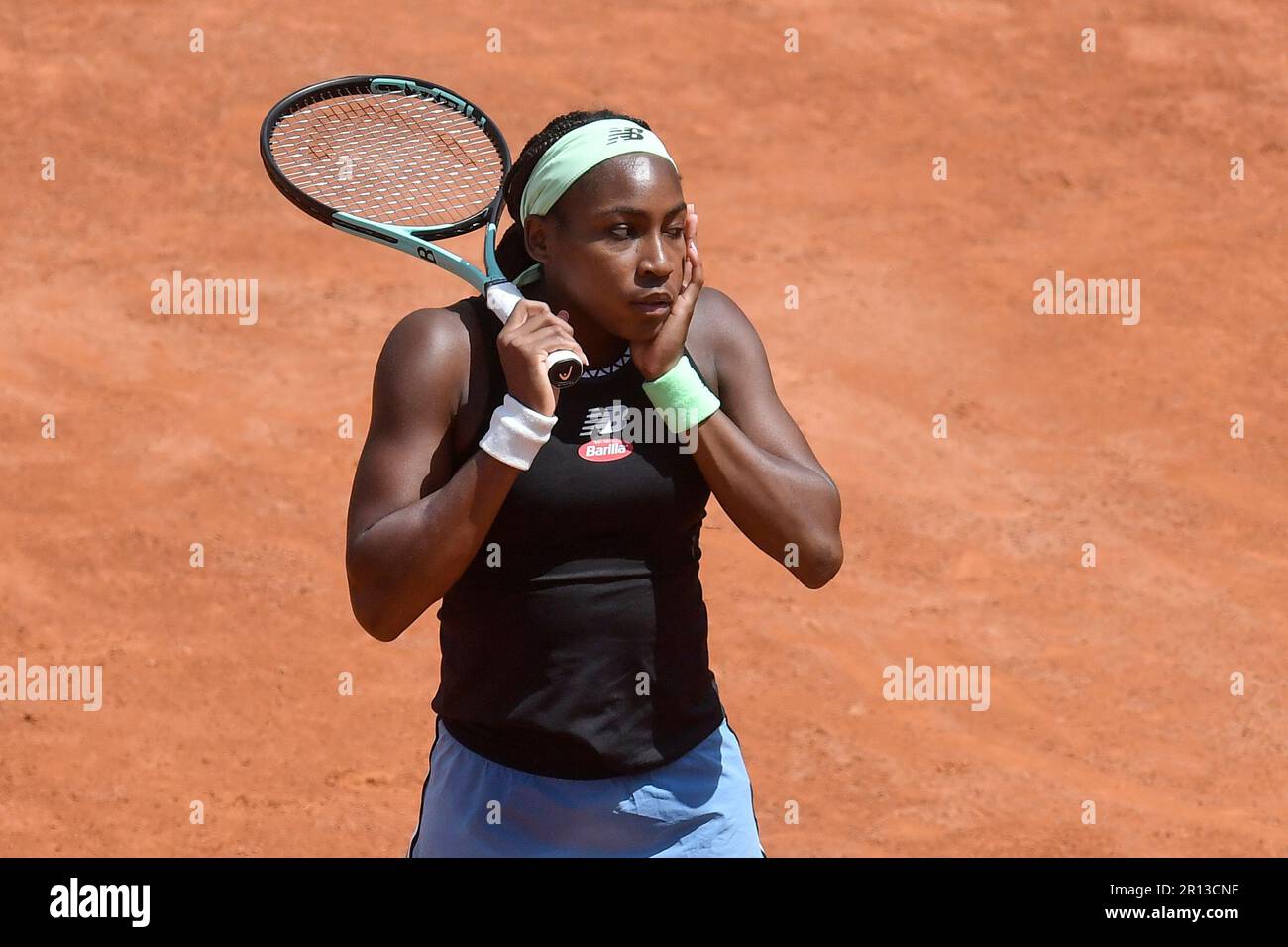 Rome, Italie. 11th mai 2023. Coco Gauff des Etats-Unis d'Amérique pendant son match contre Yulia Putintseva du Kazakhstan au tournoi de tennis Internazionali BNL d'Italia à Foro Italico à Rome, Italie sur 11 mai 2023. Credit: Insidefoto di andrea staccioli/Alamy Live News Banque D'Images