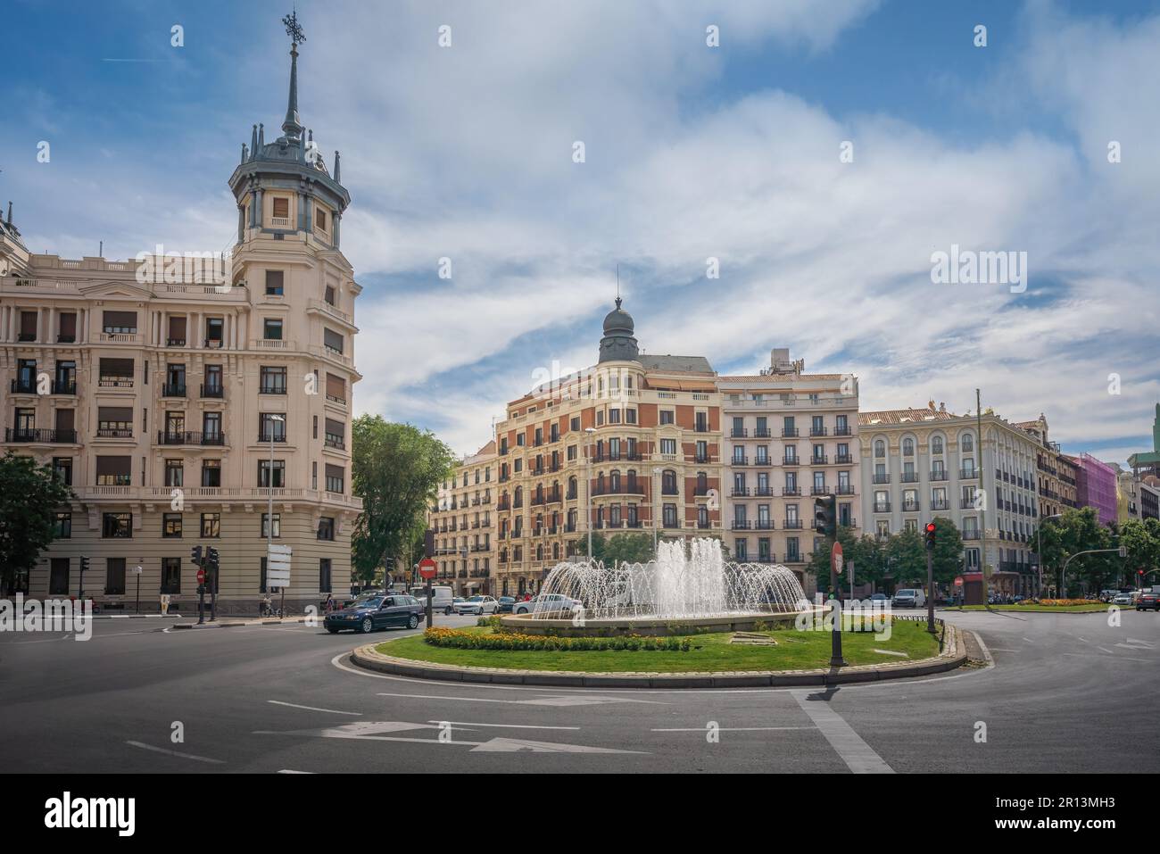 Plaza de Alonso Martinez - Madrid, Espagne Banque D'Images