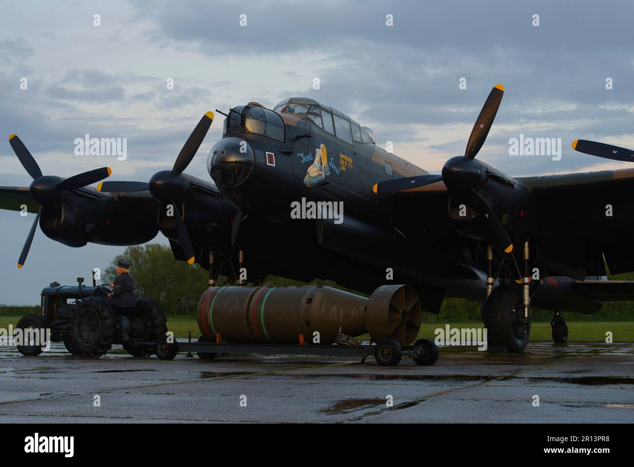 Avro Lancaster, Just Jane, East Kirkby, Lincolnshire, Angleterre, Royaume-Uni. Banque D'Images