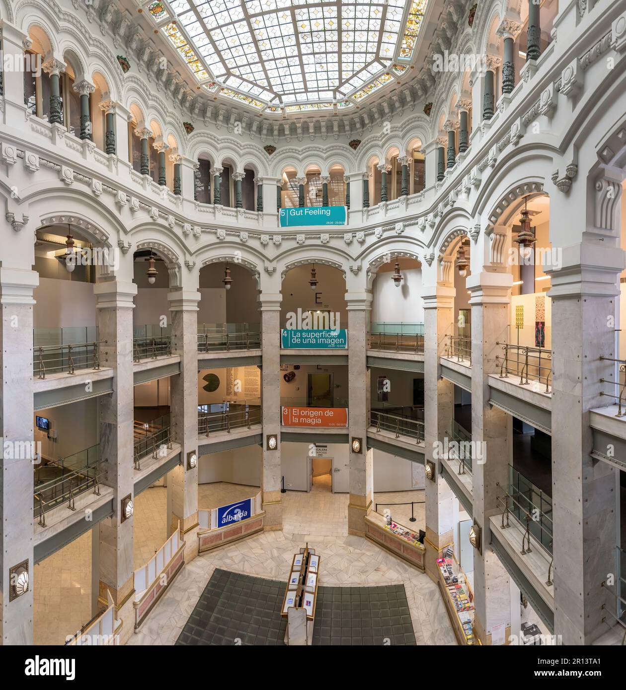 Intérieur du Palais Cibeles - Madrid, Espagne Banque D'Images