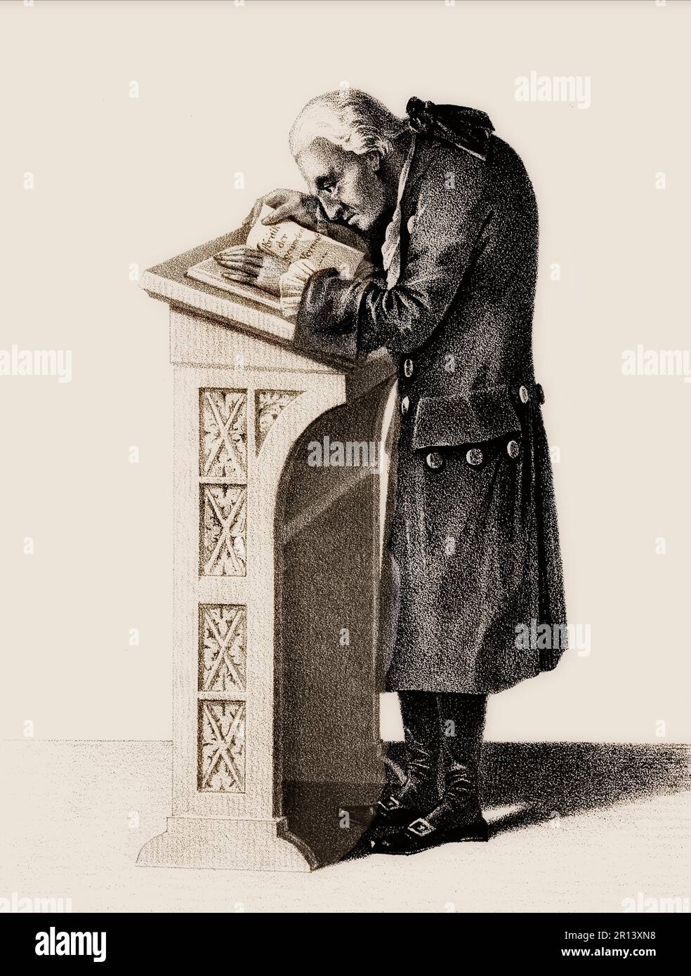 Emmanuel Kant, 1724 - 1804, philosophe allemand des Lumières Banque D'Images