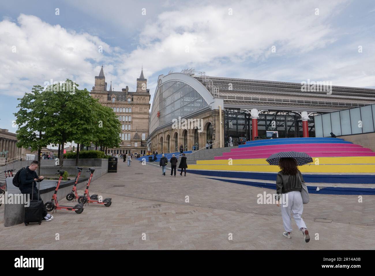 Gare de Liverpool Lime Street le 11th mai 2023 à Liverpool, en Angleterre. Credit: SMP News / Alamy Live News Banque D'Images