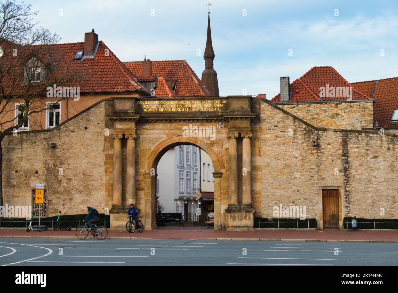 Osnabrück: Heger Tor, partie des remparts Banque D'Images