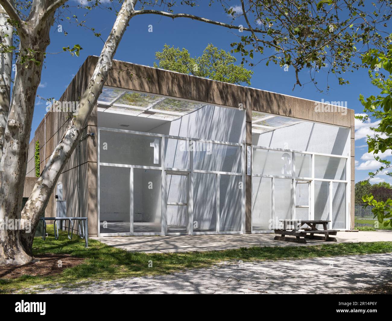 Terrain de racquetball dans Forest Park Banque D'Images